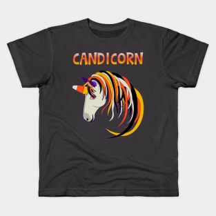 Candicorn the Halloween Unicorn Kids T-Shirt